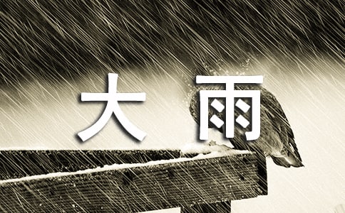 描写大雨的唯美句子大全